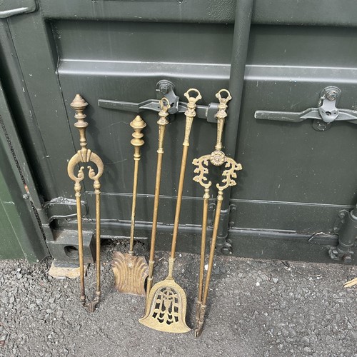 Vintage heavy brass - brass, fire