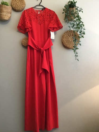 Zara red contrasting jumpsuit - zara,