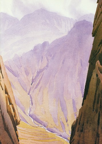 Scafells from needle gully - scafells,