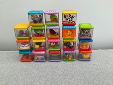 V INTAGE FISHER PRICE PEEK A BOO BLOCKS X 18