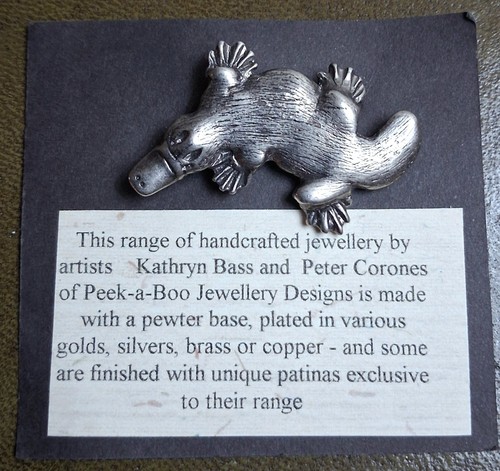 Vintage platypus brooch - vintage,