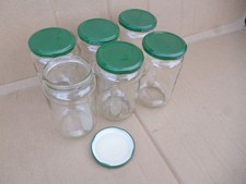6 X Empty Pickle Jam Jars