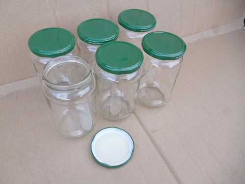 Empty pickle jam jars - 6, x