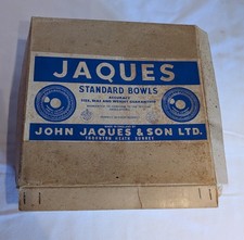 Jaques Standard Wooden Lawn Bowls - Set of 4 - Vintage.