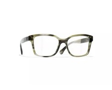 CHANEL New Genuine Frame Women3451-B Green Havana With Grey/DemoLens