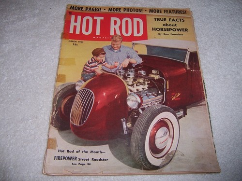 Hot rod magazine march 1953 - rod,
