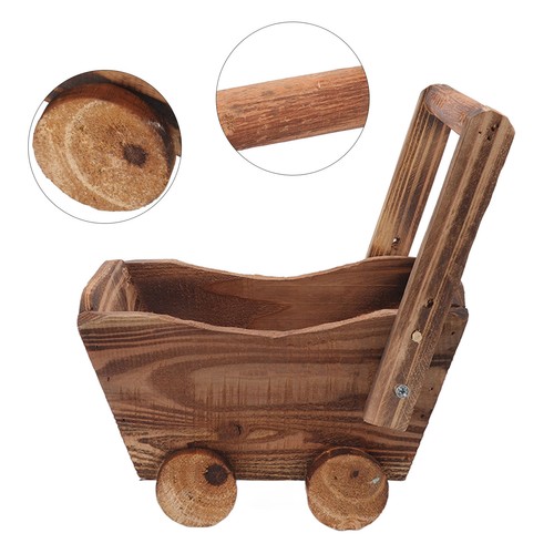 Gernie wooden cart - gernie, pot