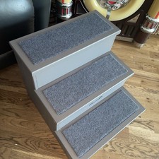 PawHut 3 Step Wooden Dog Steps