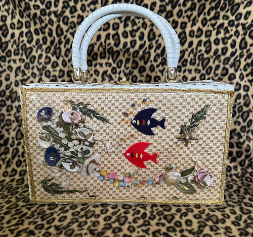 Vintage 1950s wicker novelty - 1950s,