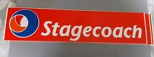 STAGECOACH BUS STOP STICKER RED BACKGROUND OLD LOGO