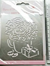 Papermania Henbury Lane Stencil Template Roses and Present 9 x 11cm