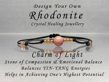 Rhodonite Healing Bracelet Anklet Natural Crystal Gemstone Healing Bracelet