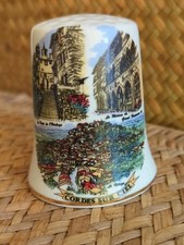 Large Decorative Souvenir Thimble – Cordes-sur-Ciel, France by NEM