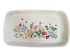 Cath Kidston Melamine Rectangle Serving Tray Floral Bees Dragonflies 35cm X 20cm