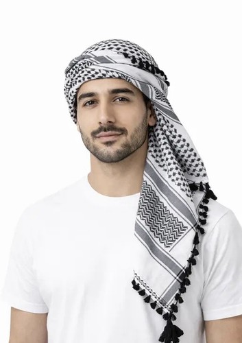 Black white arab - white, palestinian