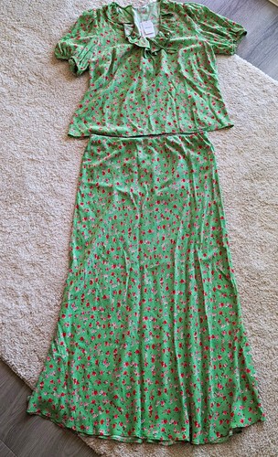 Vero moda green floral - moda,