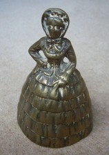 Vintage Brass Crinoline Lady Bell ~ Medium Sized and Chunky