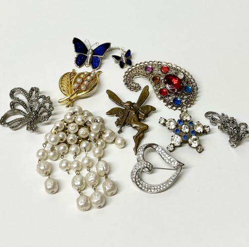 Brooch bundle vintage mixed - brooch,
