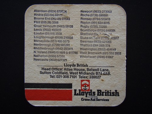 Lloyds british crane aid - lloyds,