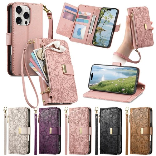 Leather zip wallet - zip,