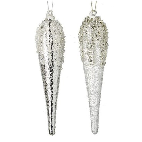 Mottled glass bead topped - glass,