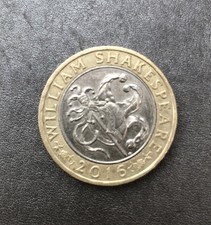 2016 £2 William Shakespeare 2 Pound Coin Comedies Jester