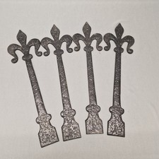 Metal Faux Door Strap Hinges X4