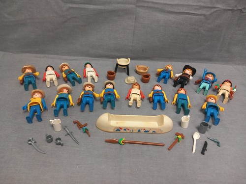 Vintage playmobil cowboys - playmobil, and