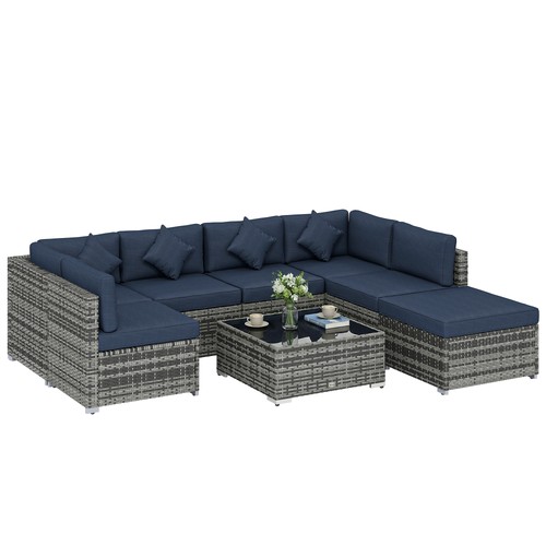 Outsunny pieces patio rattan - 8,