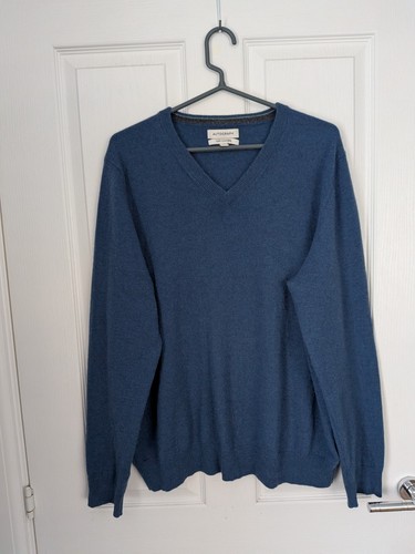 100 cashmere blue v - m&s,