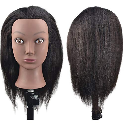 Afro mannequin head - head, 100%