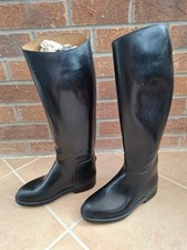 Aigle Rubber Equestrian Riding Boots, Size Small, UK4, EU37, Black