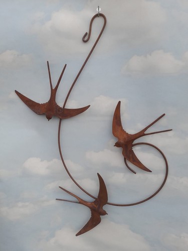 Cuffy rusty metal hanging - cuffy's,