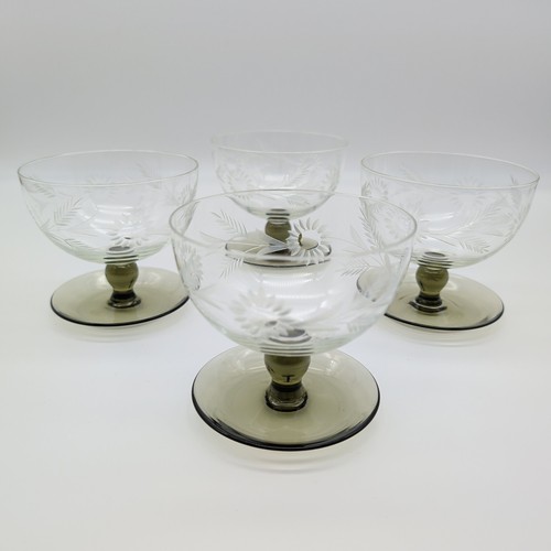 Vintage footed glass - vintage, dessert