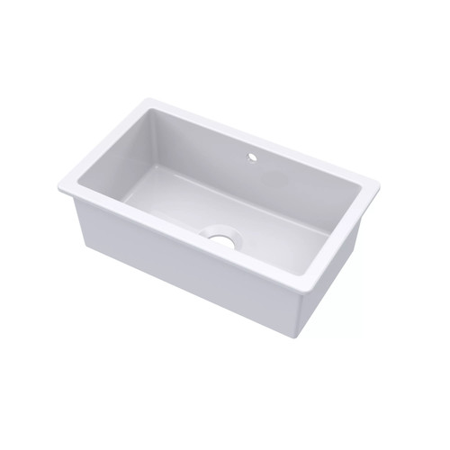 Fireclay single bowl square - single,