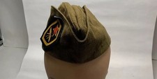 Vintage Soviet Red Army Garrison Cap - Military Hat Insignia - Collectible