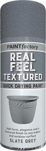 Real feel textured slate - real, grey