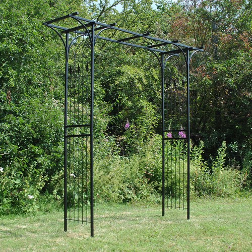 Metal garden arbour style - garden,