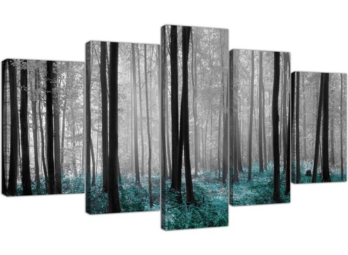 Extra large teal forest - large,