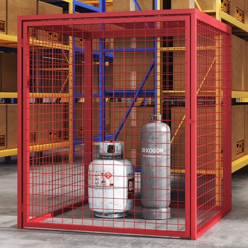 Steel cage security gas - steel,