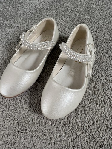 Girls ivory shoes - ivory, uk