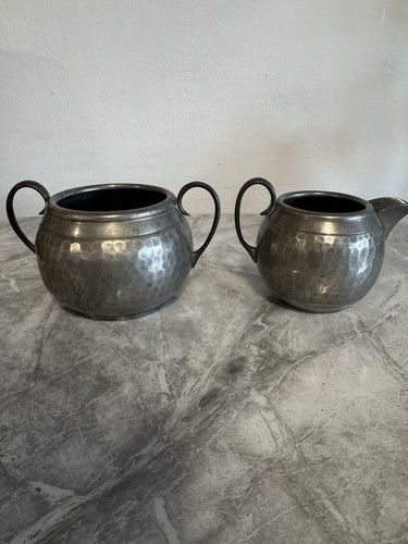 Antique hammered pewter - antique,