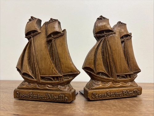 Vintage pair wooden sail - pair,