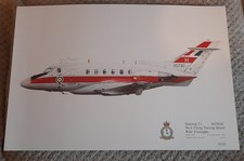 Squadron Print Dominie T.1 XS730 'H' No.6 Flying School RAF Finningley Signed 
