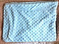 PALE BLUE COT BLANKET 2ft 3in x 3ft 2in
