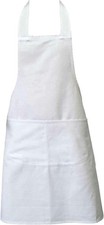 WHITE Aprons for Women Men