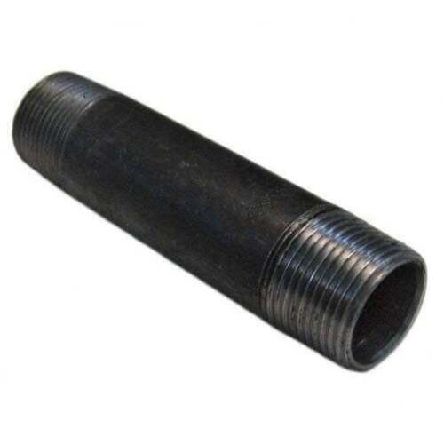 Black steel pipe threaded both - steel,