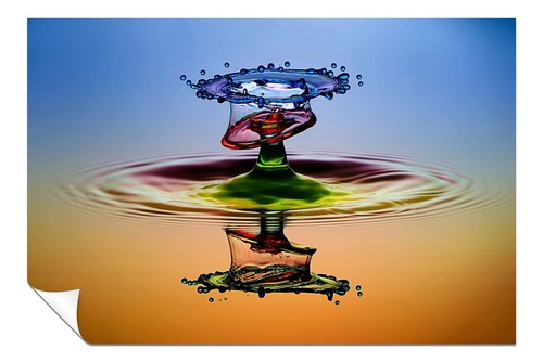 Colorful water splash - colorful,
