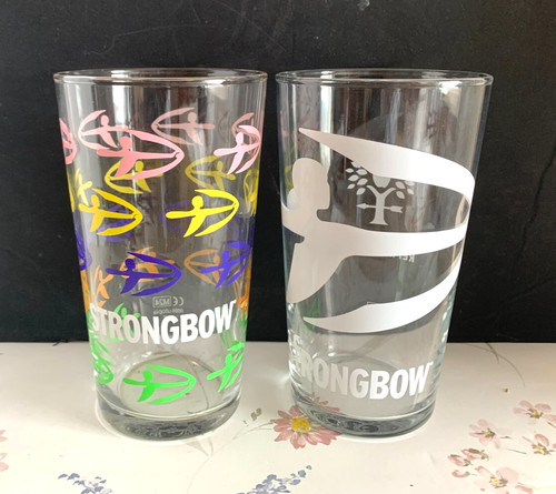 Strongbow pint glasses 2 - glasses,