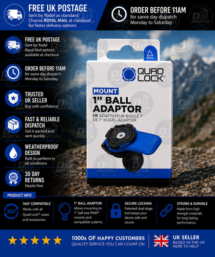 Quad lock ball - ball, adaptor